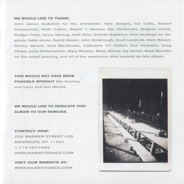Hem (2) : Rabbit Songs (CD, Album, RE)
