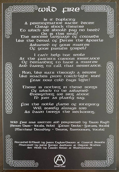 Dawn Ray'd : Wild Fire (7", Ltd)