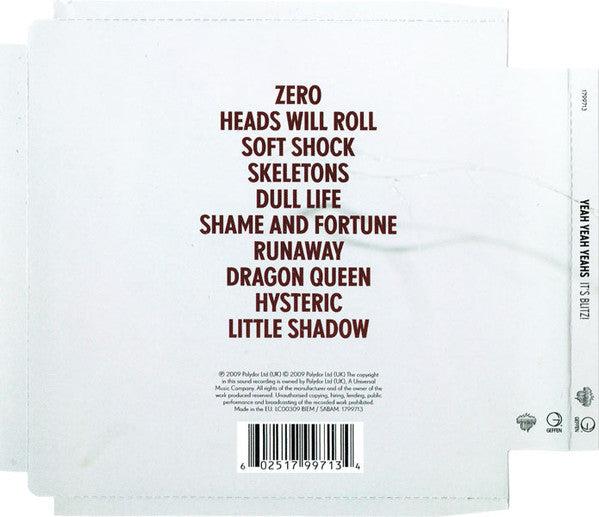 Yeah Yeah Yeahs : It's Blitz! (CD, Album, Enh, Sup)