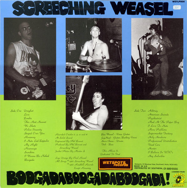 Screeching Weasel : Boogadaboogadaboogada! (LP, Album)