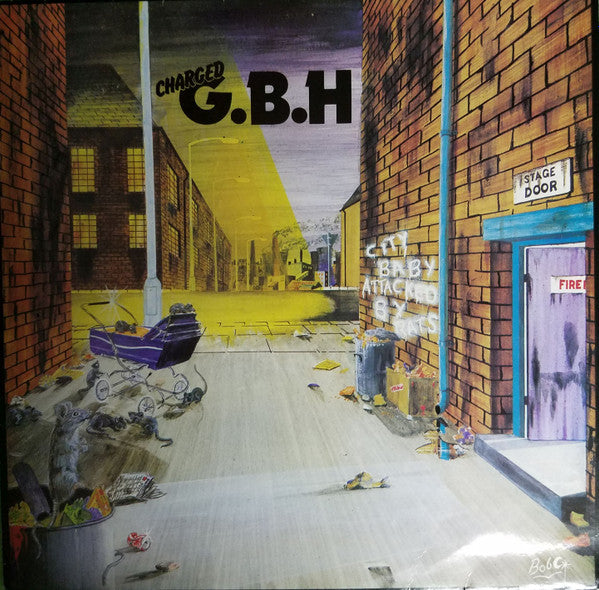 Charged G.B.H* : City Baby Attacked By Rats (LP, Album, RE)