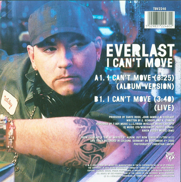 Everlast : I Can't Move (7", Single, Ltd, Num, Cle)