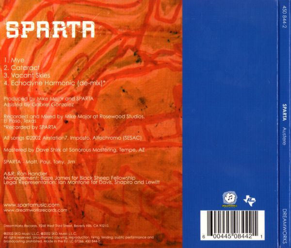 Sparta : Austere (CD, Maxi, Dig)