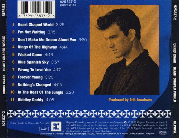 Chris Isaak : Heart Shaped World (CD, Album)