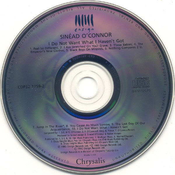 Sinéad O'Connor : I Do Not Want What I Haven't Got (CD, Album, Ltd, RE, S/Edition + Box)