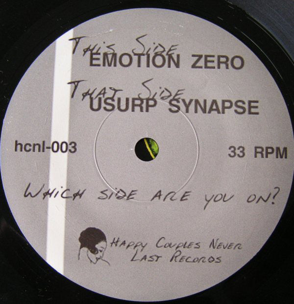 Emotion Zero / Usurp Synapse : Index Of Isolation (7")