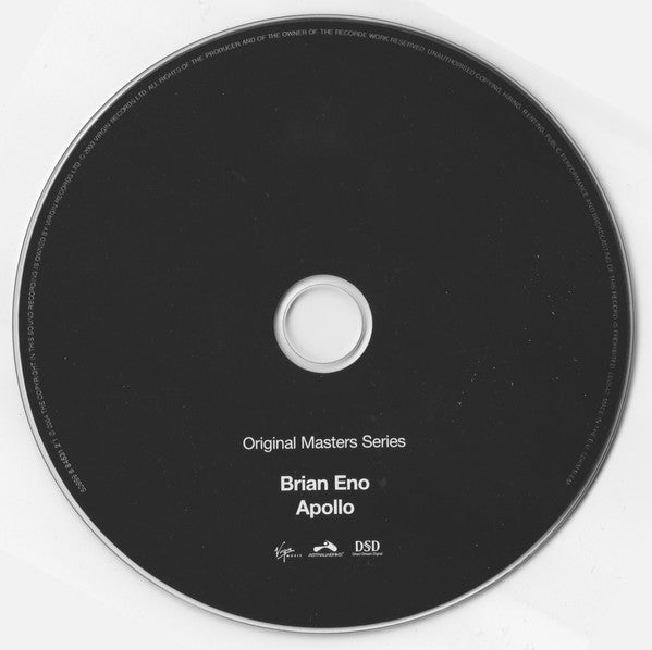 Brian Eno With Daniel Lanois & Roger Eno : Apollo (Atmospheres & Soundtracks) (CD, Album, RE, RM)