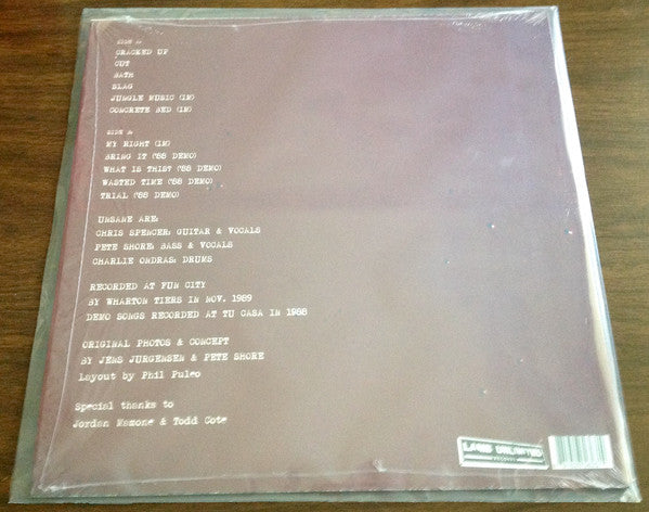 Unsane : Improvised Munitions & Demo (LP, Album)