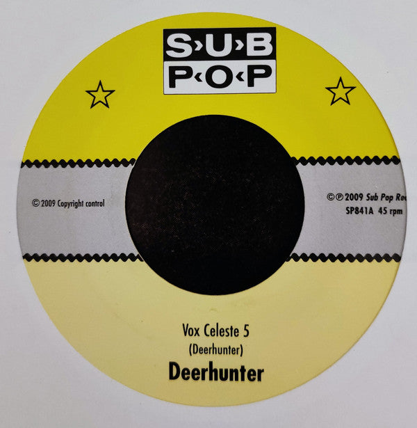 Deerhunter : Vox Celeste 5 b/w Microcastle Mellow 3 (7", Single, Ltd, Yel)