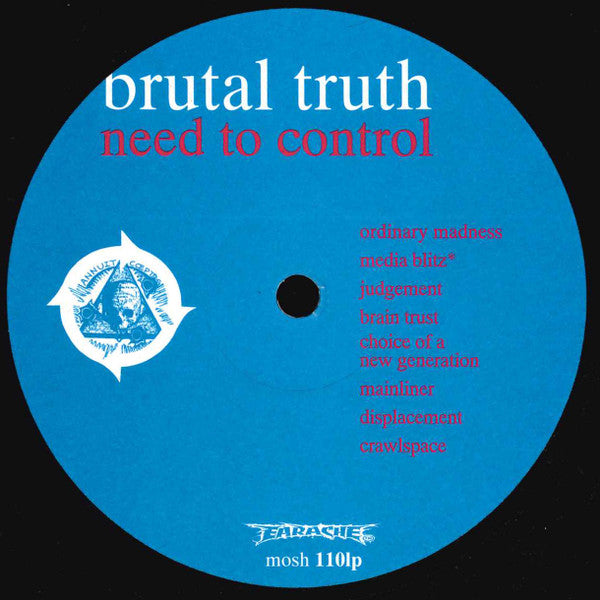 Brutal Truth : Need To Control (LP, Album)