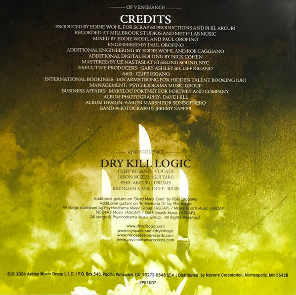 Dry Kill Logic : Of Vengeance And Violence (CD, Album)