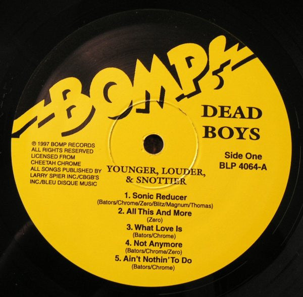 Dead Boys* : Younger, Louder & Snottier (LP, Album)