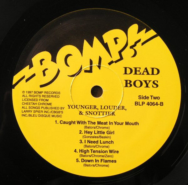 Dead Boys* : Younger, Louder & Snottier (LP, Album)