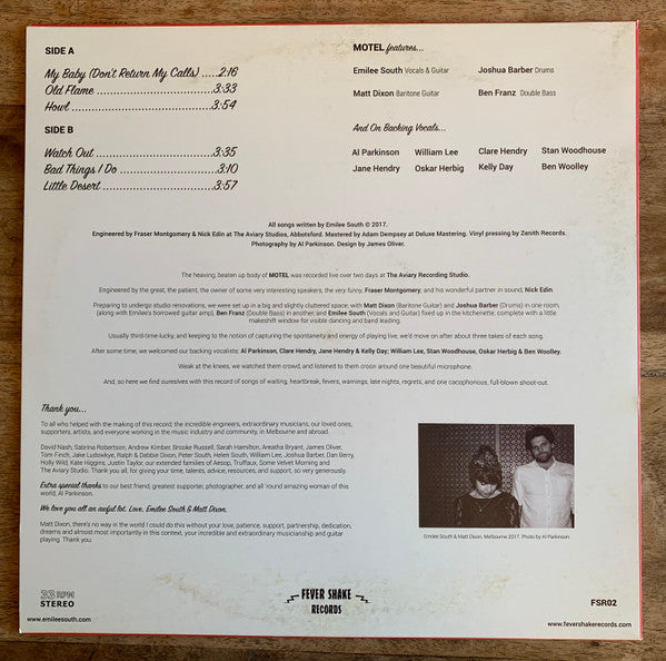 Emilee South : Motel (12", MiniAlbum)