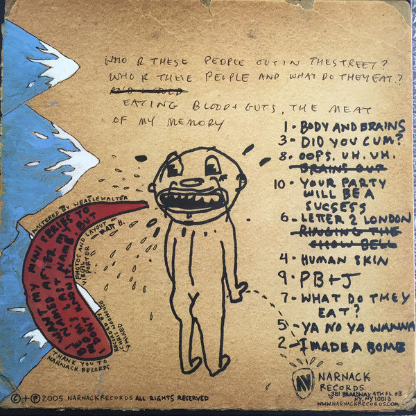 Coachwhips : Peanut Butter And Jelly Live At The Ginger Minge (LP, Album, Tan)