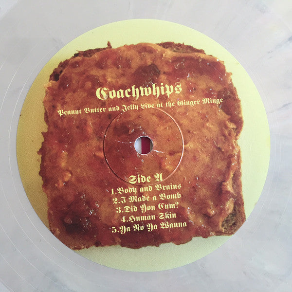 Coachwhips : Peanut Butter And Jelly Live At The Ginger Minge (LP, Album, Tan)