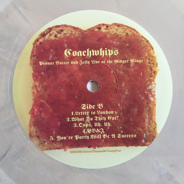 Coachwhips : Peanut Butter And Jelly Live At The Ginger Minge (LP, Album, Tan)