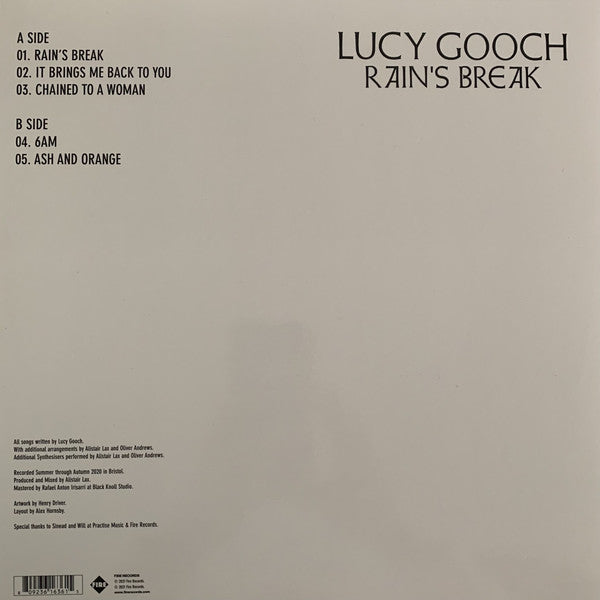 Lucy Gooch : Rain's Break EP (12", EP, Ltd, Red)