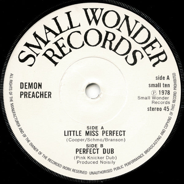 Demon Preacher : Little Miss Perfect (7", Single)