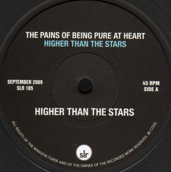 The Pains Of Being Pure At Heart : Higher Than The Stars (7", Single, Cle)