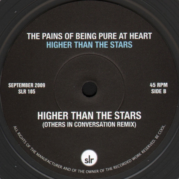 The Pains Of Being Pure At Heart : Higher Than The Stars (7", Single, Cle)
