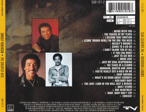 Smokey Robinson & The Miracles* : The Greatest Hits (CD, Comp)