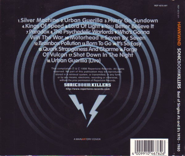 Hawkwind : Sonic Boom Killers (Best Of Singles A's And B's From 1970 To 1980) (CD, Comp, Dig)