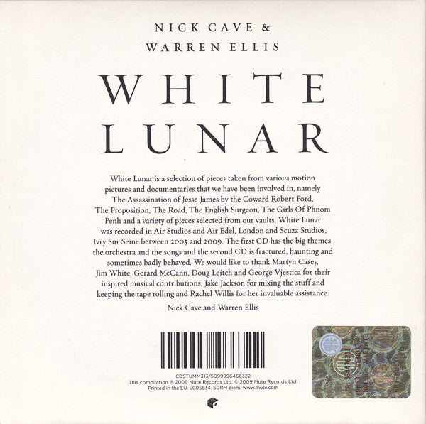 Nick Cave & Warren Ellis : White Lunar (2xCD, Comp)