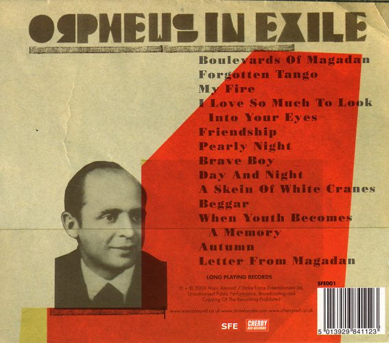 Marc Almond With Alexei Fedorov : Orpheus In Exile - Songs Of Vadim Kozin (CD, Album, Ltd, Dig)