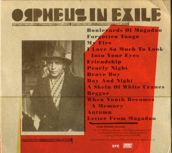 Marc Almond With Alexei Fedorov : Orpheus In Exile - Songs Of Vadim Kozin (CD, Album, Ltd, Dig)