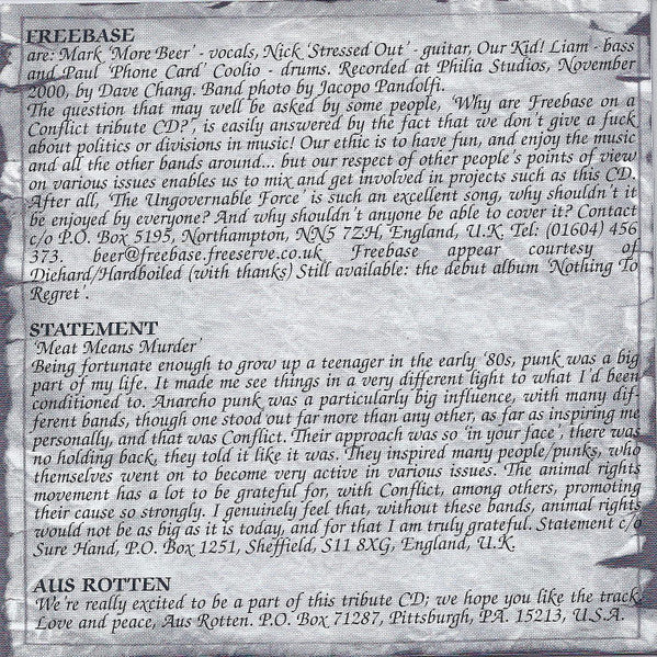 Various : Barricades And Broken Dreams - An International Tribute To Conflict (CD, Comp)