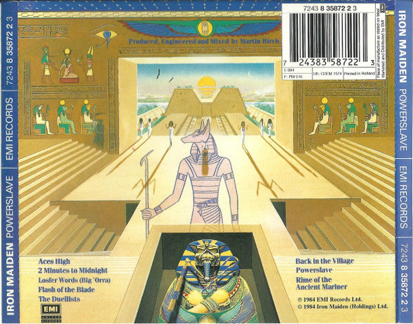 Iron Maiden : Powerslave (CD, Album, RE + CD, Comp + Ltd)