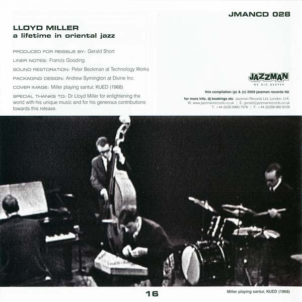 Lloyd Miller : A Lifetime In Oriental Jazz (CD, Comp)