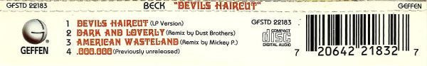 Beck : Devils Haircut (CD, Single)