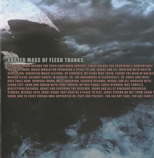 Abated Mass Of Flesh : The Dead Will Never Forgive Us (CDr, Album)
