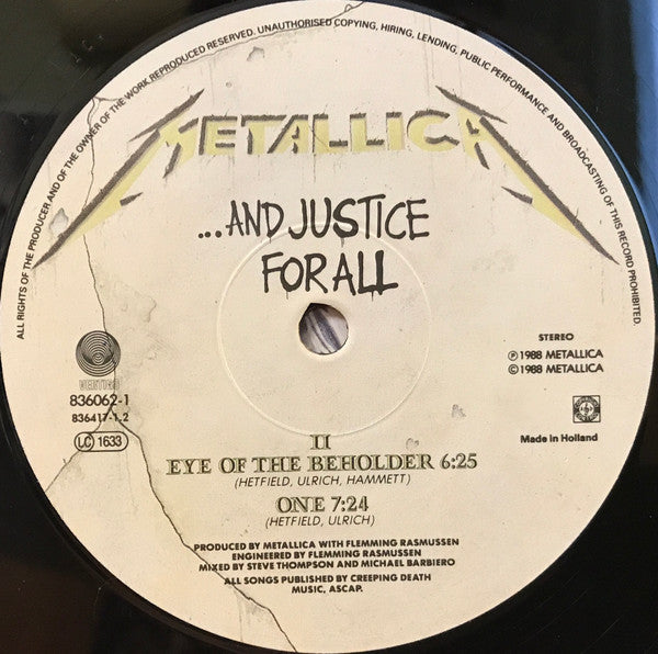 Metallica : ...And Justice For All (2xLP, Album)