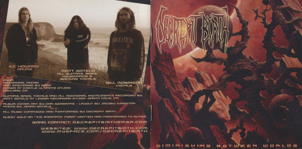 Decrepit Birth : Diminishing Between Worlds (CD, Album)