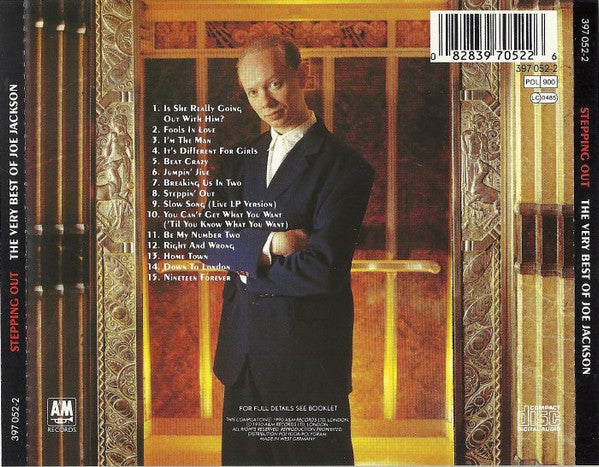 Joe Jackson : Stepping Out - The Very Best Of Joe Jackson (CD, Comp, RP)