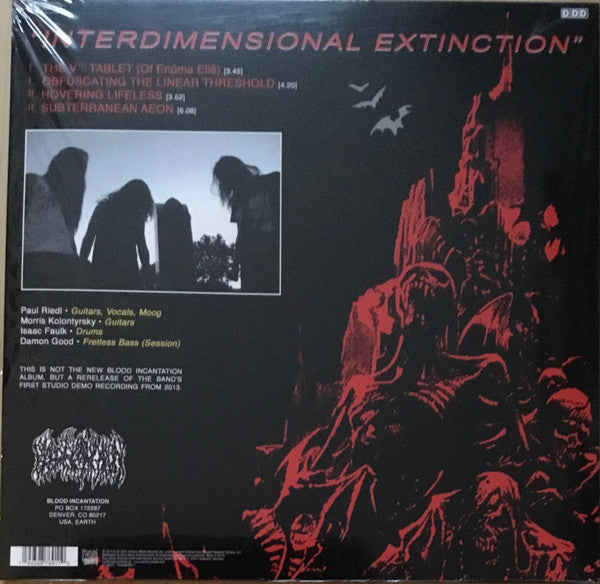 Blood Incantation : Interdimensional Extinction  (LP, S/Sided, EP, Etch, RE, 180)