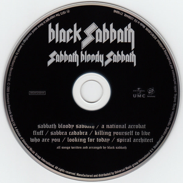 Black Sabbath : Sabbath Bloody Sabbath (CD, Album, RE, RM, Dig)