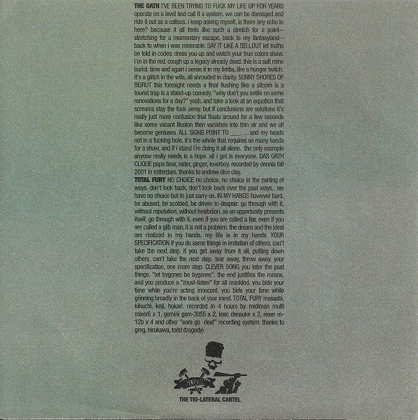 The Oath* / Total Fury : The Oath / Total Fury (7", Cle)