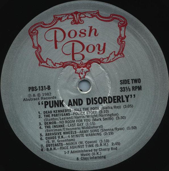 Various : Punk And Disorderly (LP, Comp)
