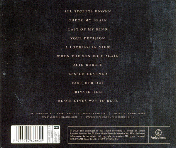 Alice In Chains : Black Gives Way To Blue (CD, Album)