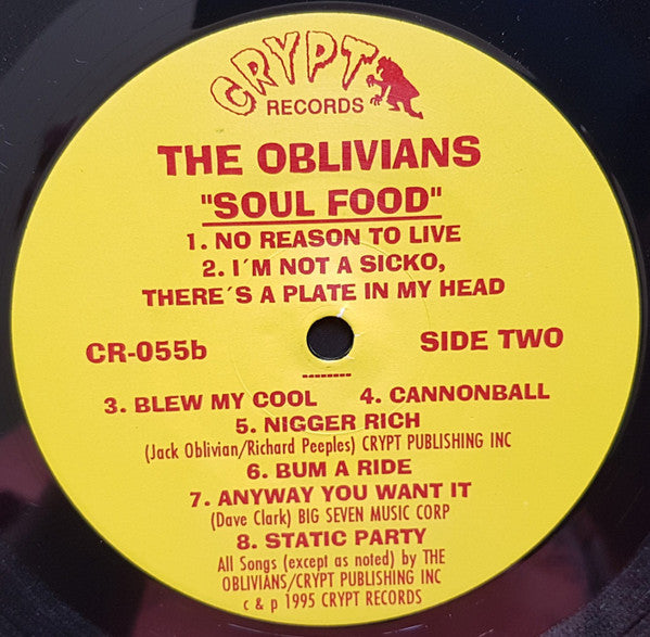 Oblivians : Soul Food (LP, Album)