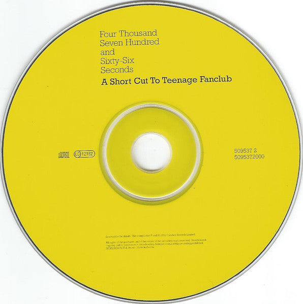 Teenage Fanclub : Four Thousand Seven Hundred And Sixty-Six Seconds - A Short Cut To Teenage Fanclub (CD, Comp)