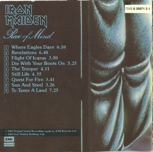Iron Maiden : Piece Of Mind (CD, Album, RE + CD, Comp + Ltd)