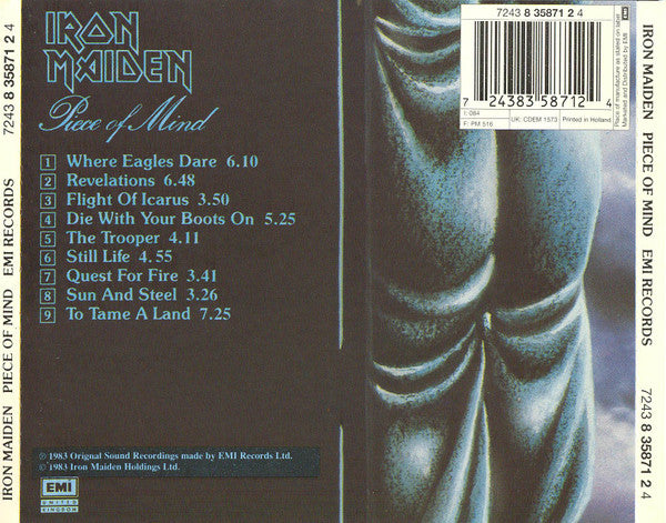 Iron Maiden : Piece Of Mind (CD, Album, RE + CD, Comp + Ltd)