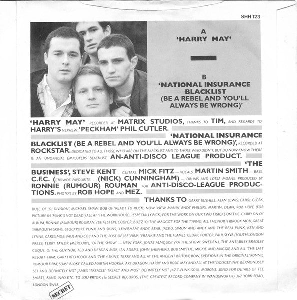The Business : Harry May (7", Single)