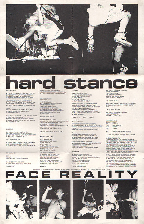 Hard Stance : Face Reality (7")