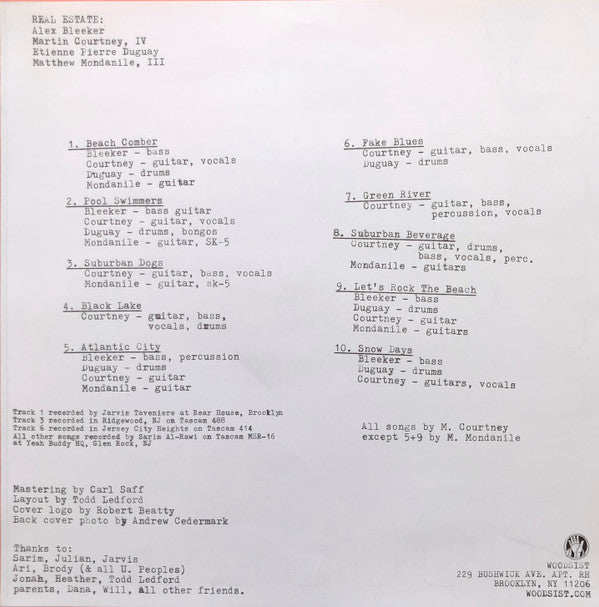 Real Estate (2) : Real Estate (LP, Album)